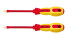 Insulated slotted screwdriver 4x75 (total 159mm) intrinsically safe alloy BeCu 6101-1008, HORTZ