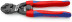 KNIPEX CoBolt® bolt cutter, spring, L-200 mm, cut: hole. soft. Ø 6 mm, cf. Ø 5.2 mm, TV. Ø 4 mm, royal. string Ø 3.6 mm, black, 2-k handles