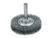 Cylindrical corrugated brush, D30*6 mm, shank 6 mm, steel corrugated wire STA 0.15 mm