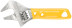 Adjustable wrench "Ultra", CrV, shortened, ground. narrow lips, scale, extra magnification.Grip 120mm (24mm)