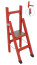 SSV-1.5AM fiberglass stepladder with vertical support, abrasive coating of steps, metal ends (Soft ground), h=1550mm, h of the working platform=600mm, step 2