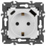 Розетка ЭРА Elegance 14-4108-01 2P+E 16A-250В со шторками с USB type-A+C 5В-3А белый