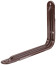 Corner bracket reinforced brown 160x250 mm (1.0 mm)