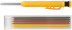 Automatic construction pencil, 6 interchangeable pencils