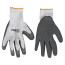 Work gloves, cotton, palm side with latex coating, 8";