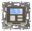 12-4111-04 ERA Thermostat universal 230V-Imah16A, IP20, Era 12, champagne