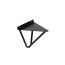 Shelf holder meth. FLASH, black matte