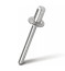 Closed exhaust rivet MESSER Aluminum/Aluminum AlMg1.5%/Sst. Standard sideboard. 4.8X8 mm (Pack of 50 pcs.)