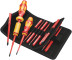 Kraftform Kompakt VDE 16 Torque 1,2-3,0 Nm extra slim 1 Set of dielectric screwdrivers with dynamometer handle holder, 16 items