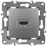 Розетка ЭРА Серия 12 12-3114-03 HDMI IP20 алюминий