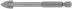 Tile and glass drill bit, hexagon U-shank for a 10x85 mm bit