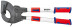 Кабелерез с трещоткой и выдвижными телескопическими рукоятками, рез: кабель Ø 60 мм (740 мм², MCM 1400), L-630 мм, чёрн., 2-к ручки