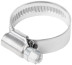Crimping knurled clamp, width 12 mm, stainless steel.steel 20-32 mm