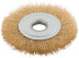 Корщетка дисковая прямая, посадочный диаметр 22,2 мм, стальная латунированная волнистая проволока 125 мм