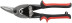 Optima metal scissors, reinforced, rubberized handles, left 250 mm
