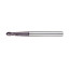 Spherical carbide end mill 6 x 12 x 100 R=3 P45C Z=2 conical neck c/x dx=10 GM235-060.5LA-P45C Beltools