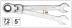 Key combination ratchet joint 23*23 (Avtodor) 30223