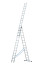 Three-section aluminum ladder, 3 sections of 14 steps AL 3x14 P70