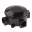 Soldering box ERA KOR-70-35-3- b open installation black 70x35mm three-horn IP42