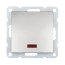 Switch 1-cl., with indicator (circuit 1L) 16 A, 250 B (silver metallic) LK60