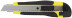 Нож технический 18 мм усиленный прорезиненный, лезвие 15 сегментов 10243