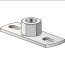 Supports. plate , 2 openings. MGL 2-M16 (10 pcs)