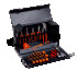 A set of tools for an electrician in a leather bag, 16 pcs.