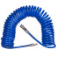 Pneumatic spiral hose 8x12 mm, 10 m, polyurethane, KING TONY fittings 79962-10