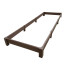 PVC plastic bed 1x3 m height 14 cm, color brown