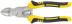 Multifunctional side cutters, eccentric hinge, rubberized handles, Profi 180 mm