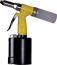 Manual pneumatic gun for installing rivets