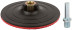 Grinding disc with Velcro, M14 nut + drill adapter, 125x3 mm