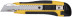 Technical knife 18 mm reinforced rubberized, 2-sided auto-fixing Pro