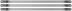 Hacksaw blades for metal 300x12 mm, tool steel, 3 pcs. ( 24 TRI ), PVC envelope