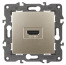 Розетка ЭРА Elegance 14-3114-04 HDMI IP20 шампань