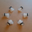 Mini waterproof rollers, 6 pieces. Height 22 mm