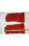 Краги спилковые пятипалые с подкладом типа «Трек» ( цвет красный)