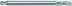 867/4 Z KK TORX® бита, с шаром, вязкая твёрдость, хвостовик шестигранный 1/4" E 6.3, TX 30 x 89 мм