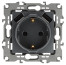 Розетка ЭРА Серия 12 12-4109-12 2P+E 16A-250В штор. с 2xUSB 5В-3А графит
