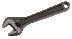 Oxidized adjustable wrench, length 205/grip 27 mm