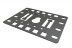 PMR-2U-TM-RAL9005 Bracket 2U, T-slots + "coin" type fasteners, color black RAL9005 (4 pcs. included)
