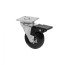 Wheel meb. CRYSTAL/2 d50 h67 with platform with torm., black AKS