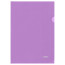 Папка-уголок СТАММ А4, 180мкм, пластик, прозрачная, фиолетовая