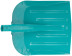 Snow shovel, steel sidewalk shovel without handle 390x456 mm