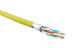 UFTP4-C6-S23-IN-LSZH-YL-500 (500 m) Twisted pair cable, shield. U/FTP, cat. 6, 4 pairs (23 AWG), single-core. (solid), each.foil-wrapped pair, LSZH, ng(A)–HF, -20°C-+60°C, yellow-warranty: 15 years compon., 25 years system