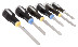 Set of slotted /Pozidriv screwdrivers with ERGO handle made of stainless steel, 6 pcs