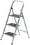 Steel ladder, 3 wide steps, H= 105 cm, weight 4.7 kg