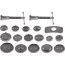 A set of devices for servicing brake cylinders, 18 pcs.