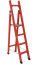 ССД-1,5 с симметричной опорой диэлектрическая стеклопластиковая стремянка, h=2350мм, h рабочей площадки=1280мм, ступ.4