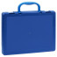 Briefcase 1 compartment STAMM, A4, 275*365*50mm, snap-on, blue